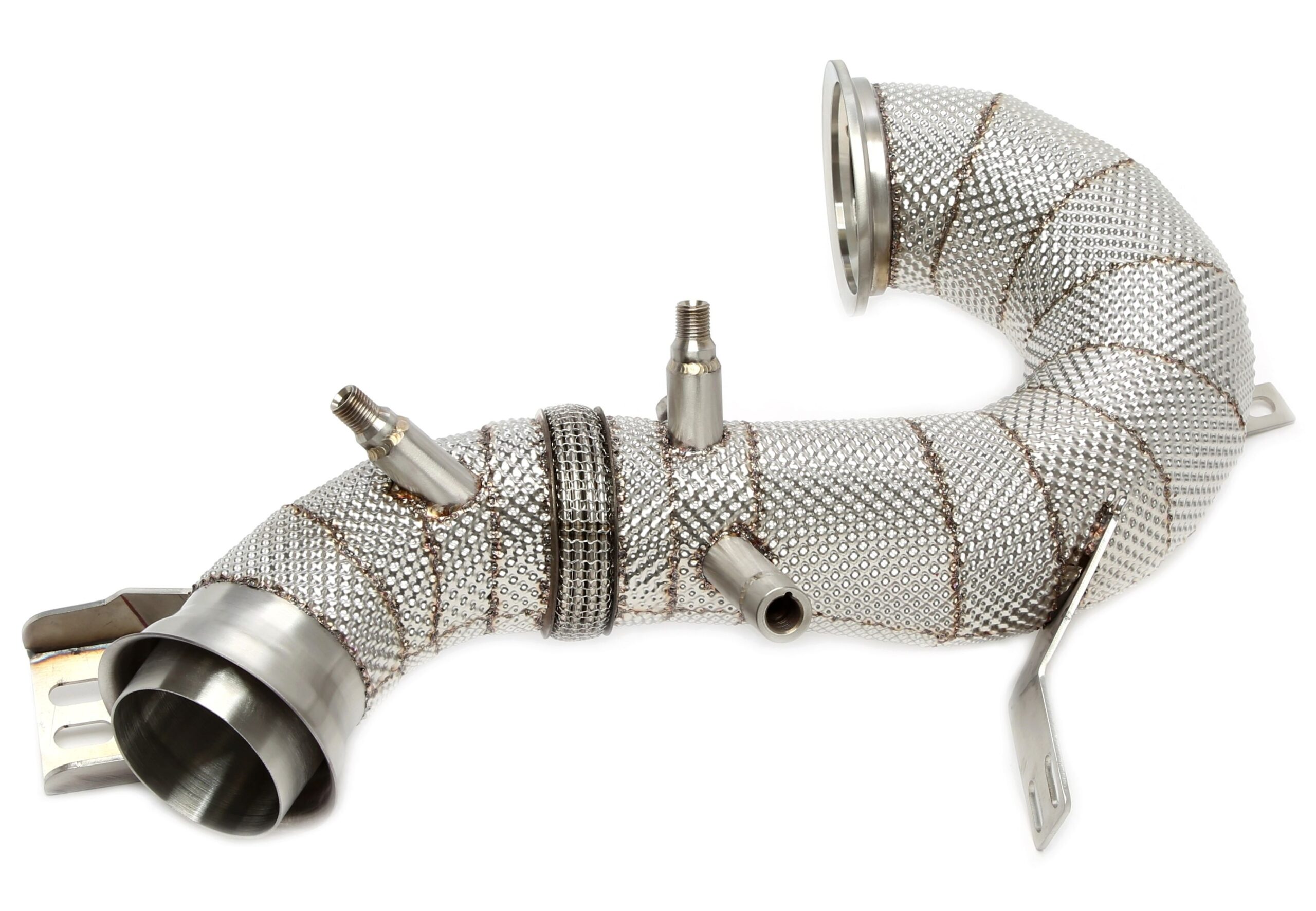 Downpipe mit Hitzeschild ohne Katalysator für Mercedes Benz