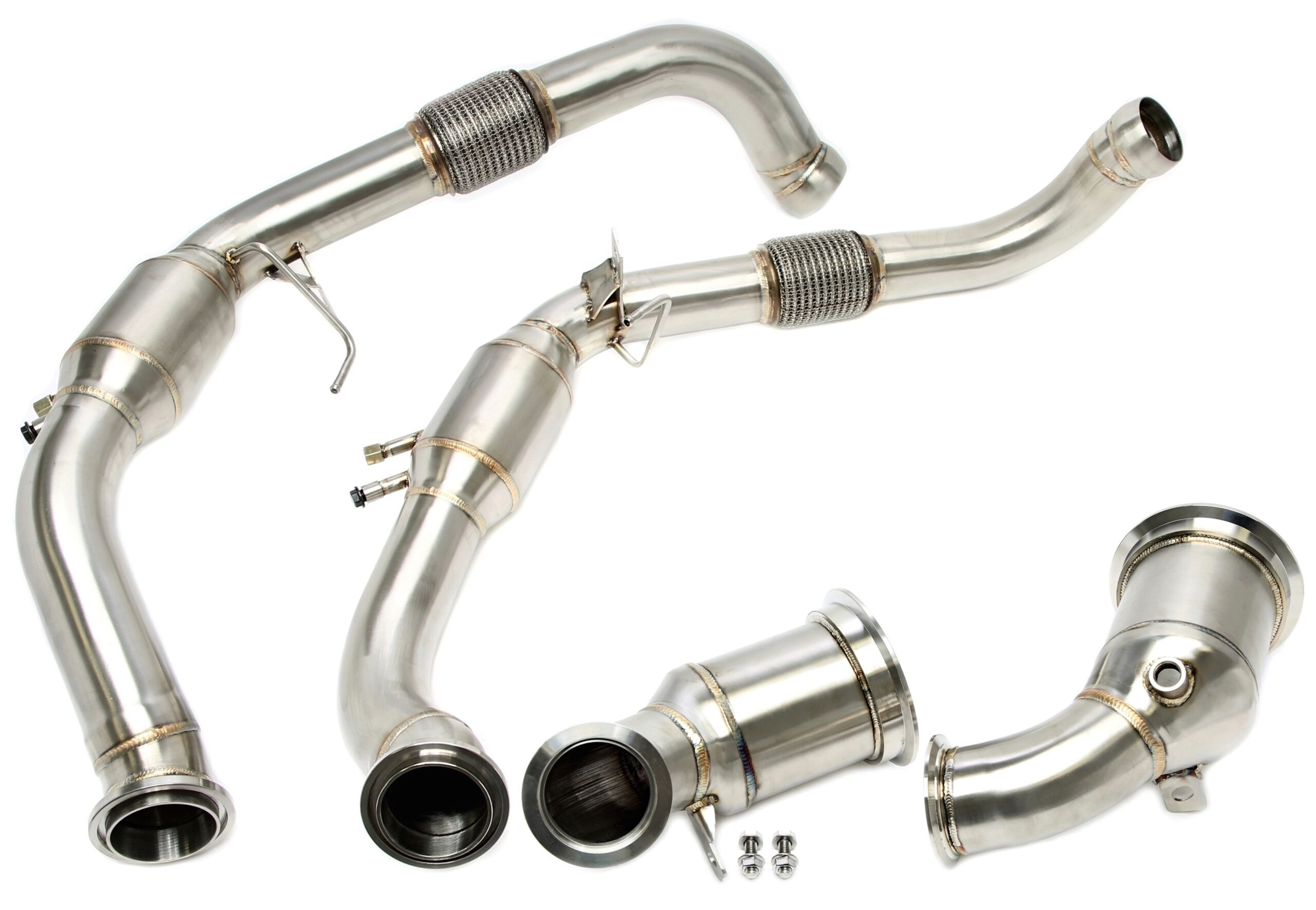 Downpipe ohne Katalysator und für Porsche