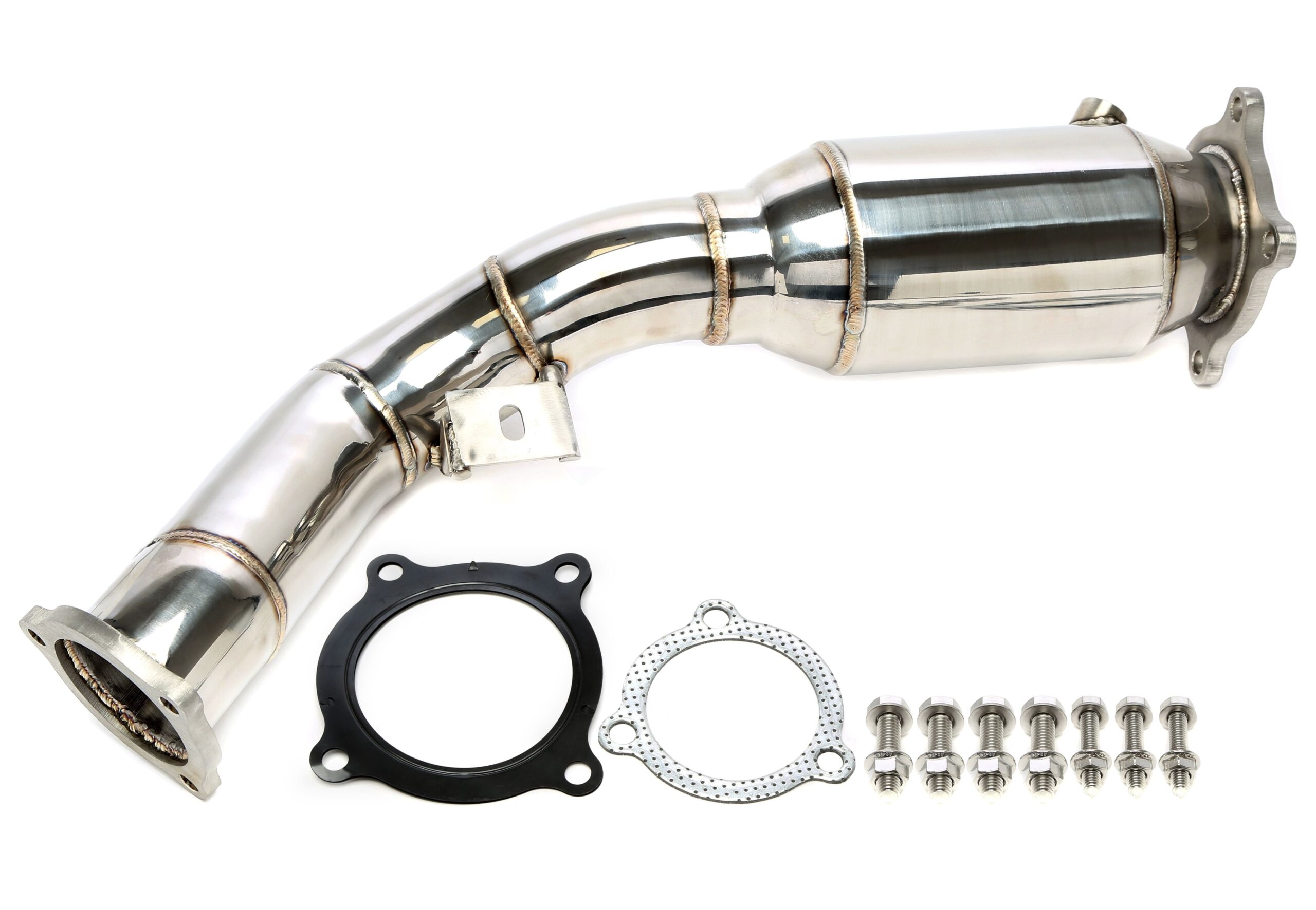 Downpipe aus Edelstahl mit Kat Attrappe für Porsche