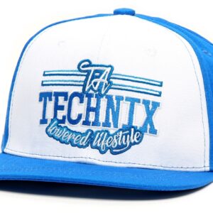 Snapback blau/weiß