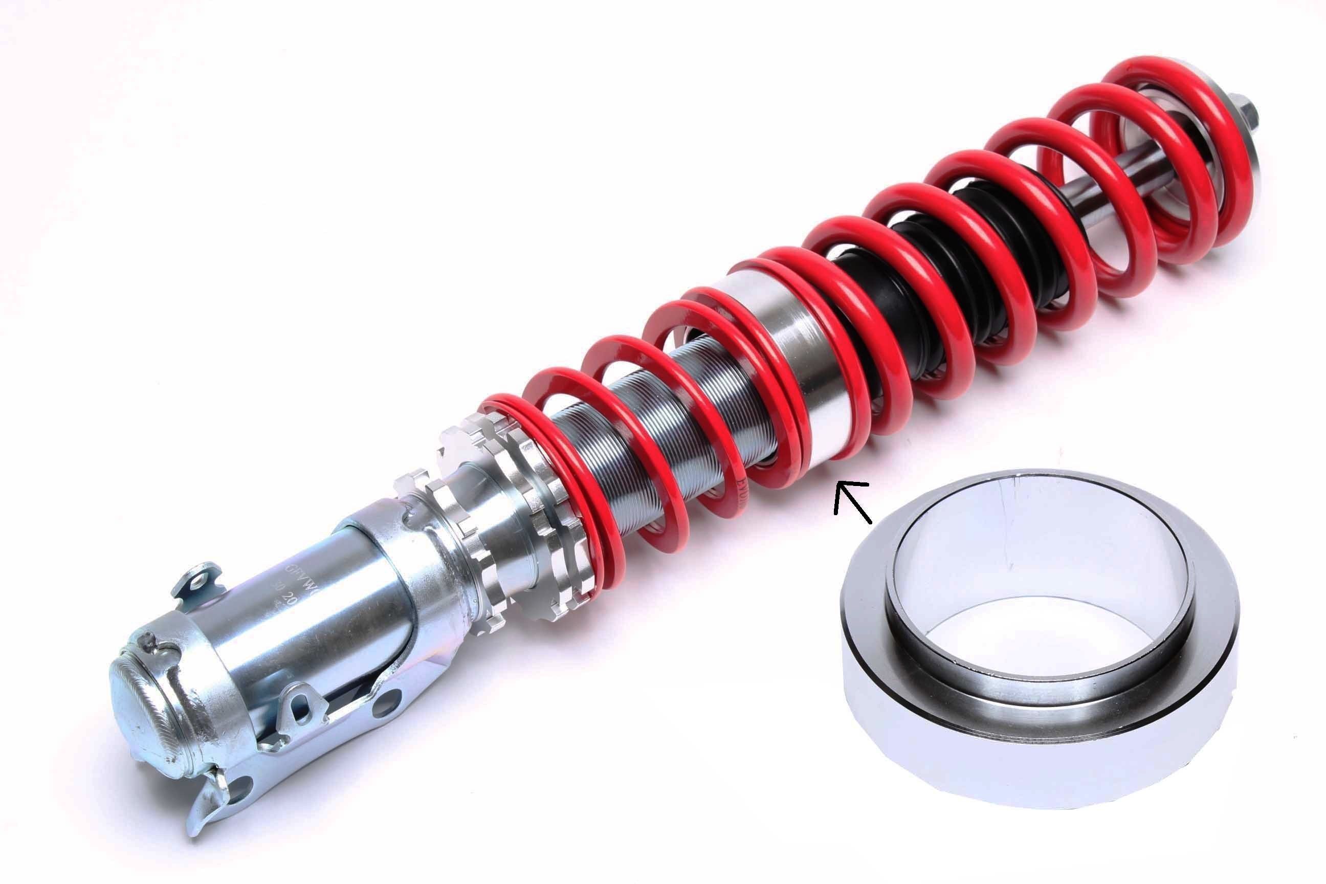 Zwischenfederteller zur Höhenregulierung