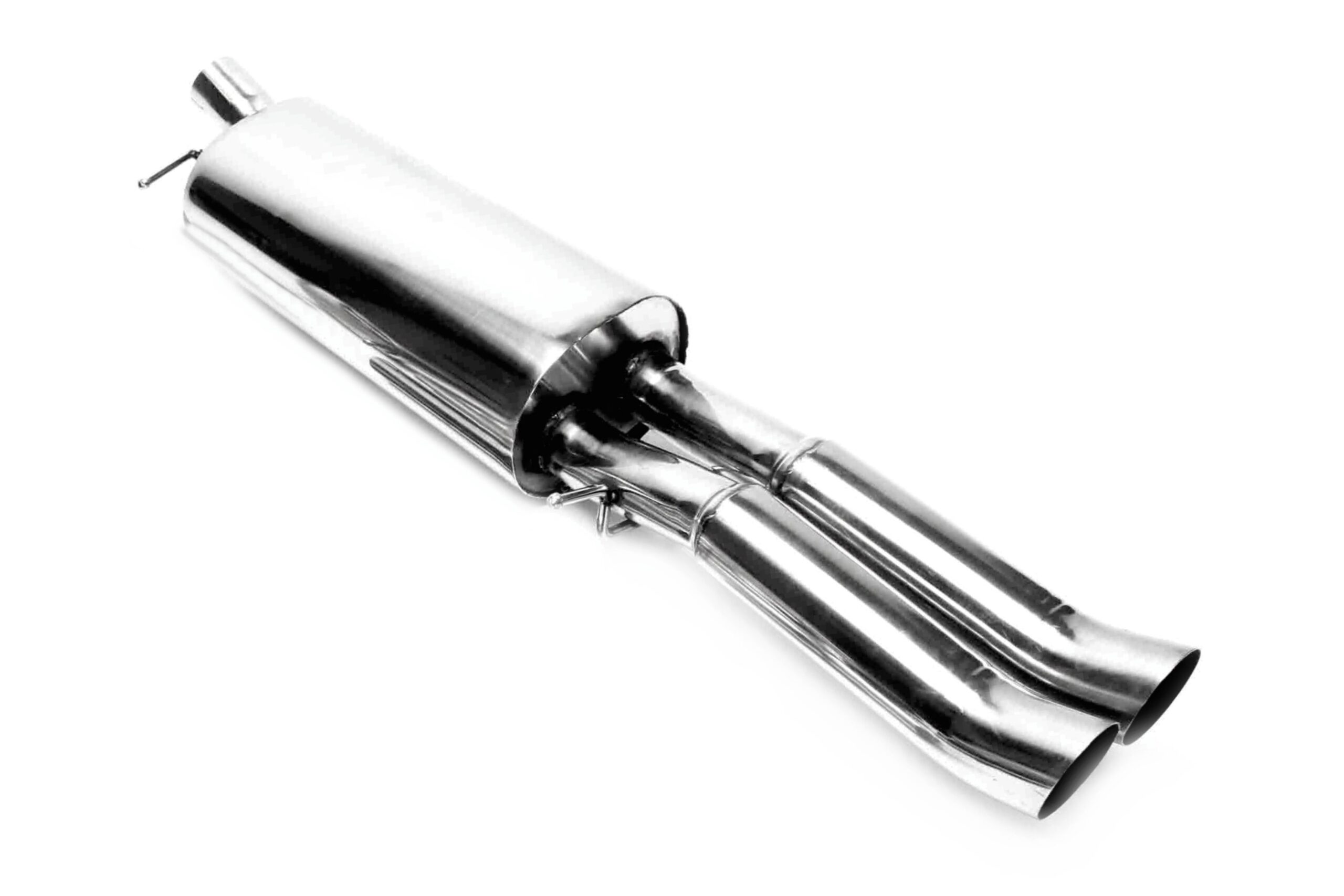 Endschalldämpfer 2x76mm DTM rund Edelstahl für Audi