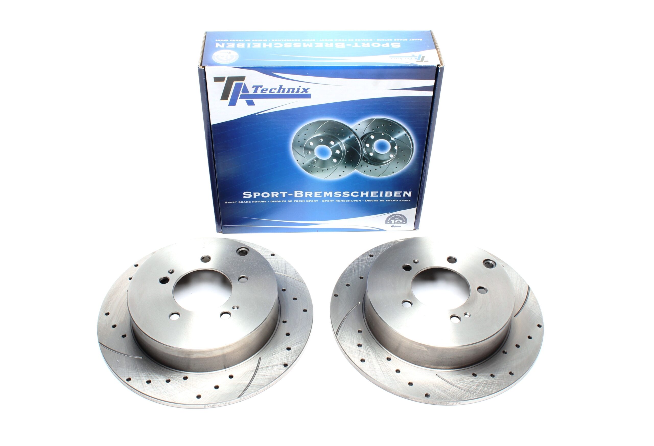 Bremsscheiben Hinterachse gelocht/geschlitzt für Citroën/Mitsubishi/Peugeot