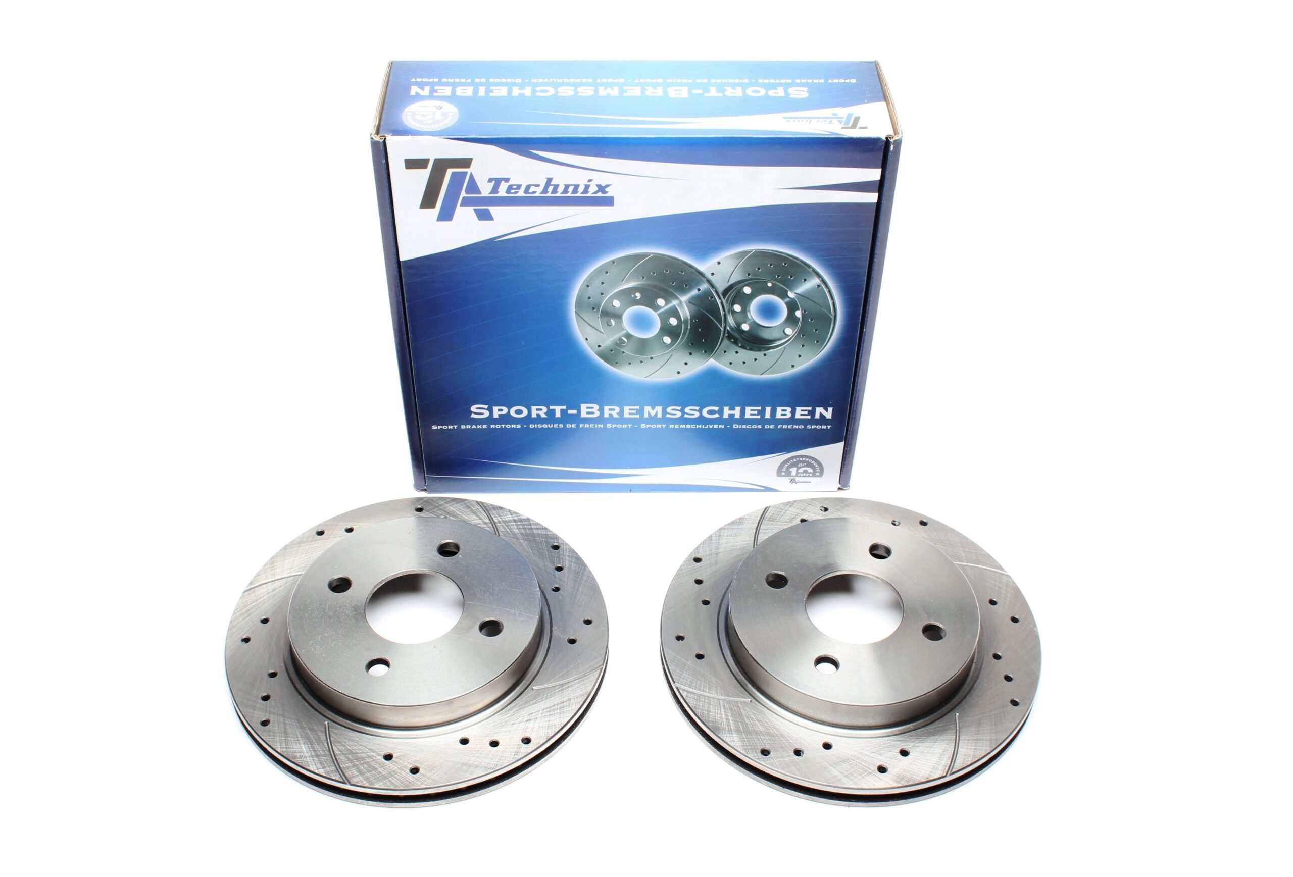Bremsscheiben Hinterachse gelocht/geschlitzt + innenbelüftet für Ford