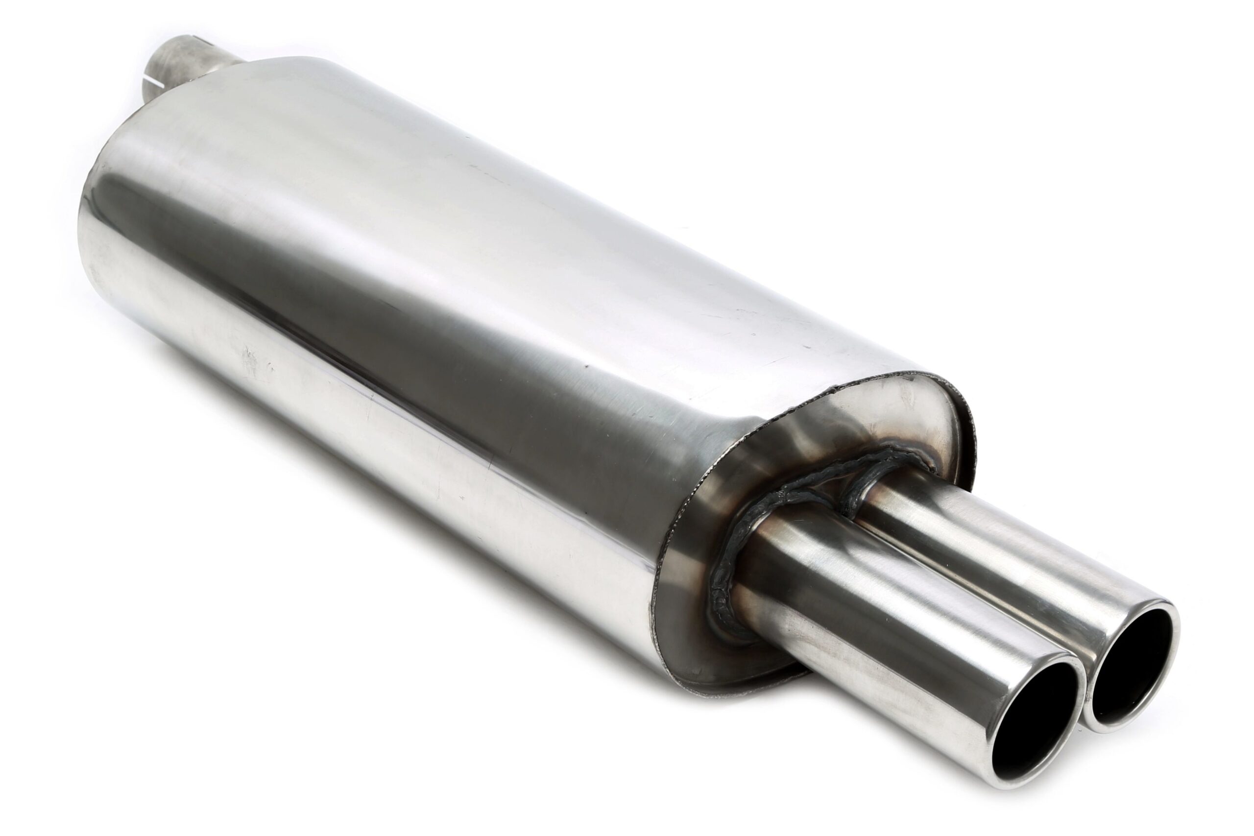 Endschalldämpfer 2x76mm rund/gebördelt für BMW