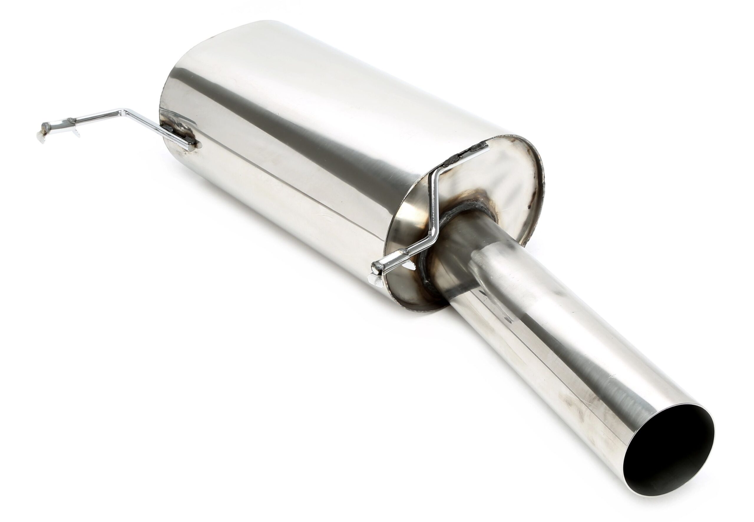 Endschalldämpfer 1x90mm rund/scharf Edelstahl für VW