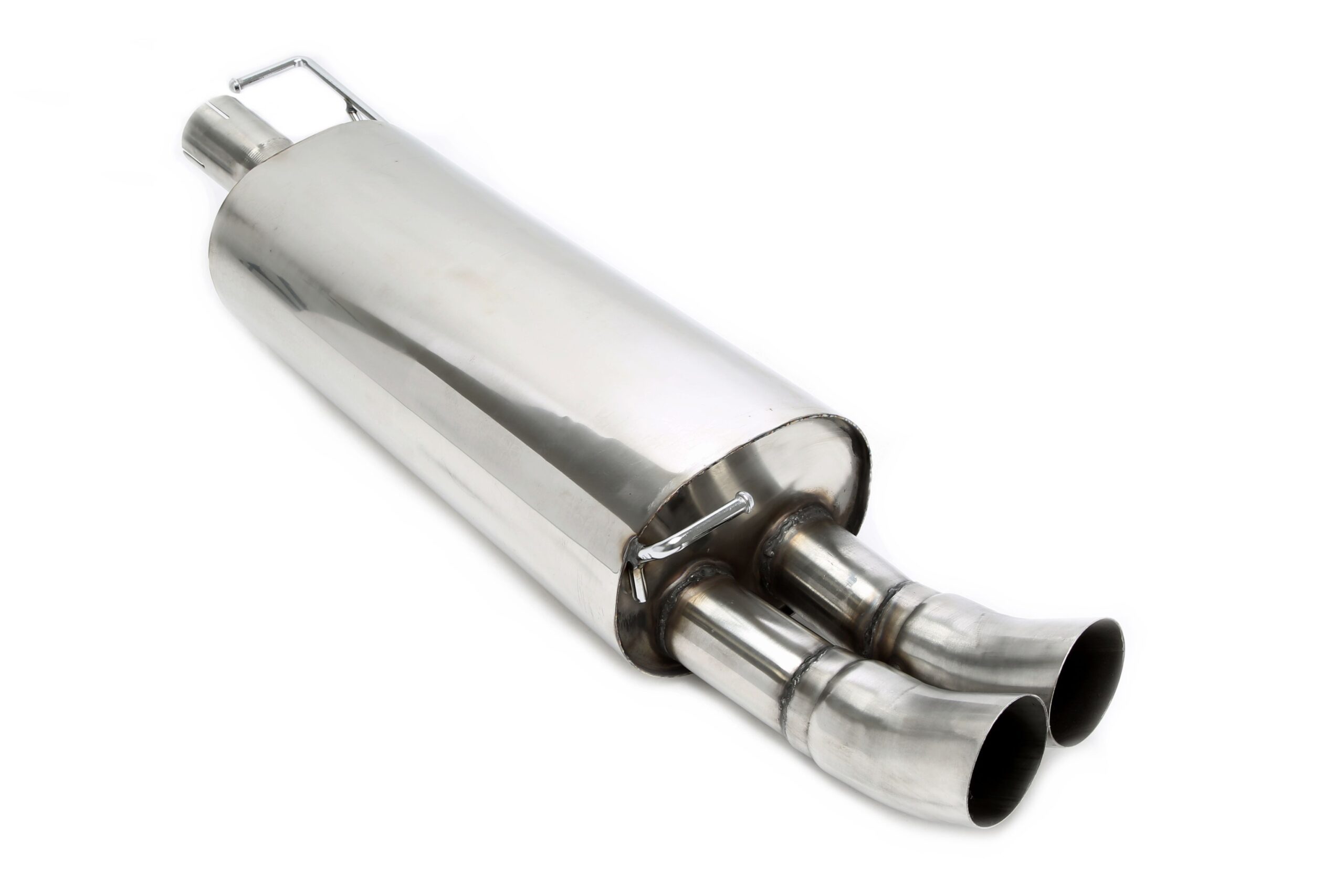 Endschalldämpfer 2x76mm DTM rund Edelstahl für Audi/Seat/VW